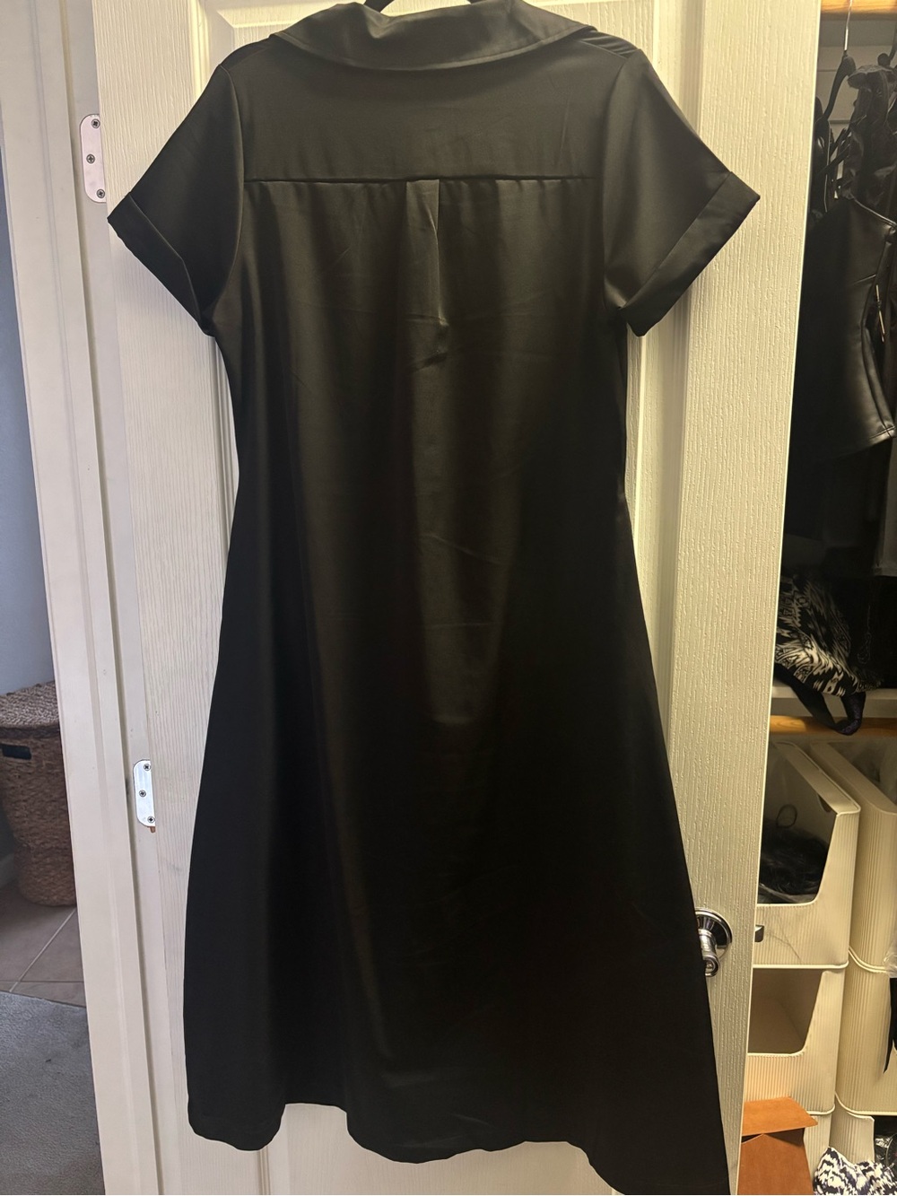 Foxblood Merlina Black Button-Front Shirt Dress - Women size small - Picture 12 of 12